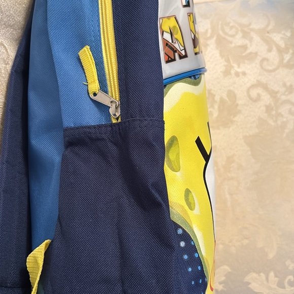 Backpack SpongeBob SquarePants new 15” x 12” adjustable padded straps zipper - Picture 3 of 4